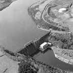 Aerial View of Dam