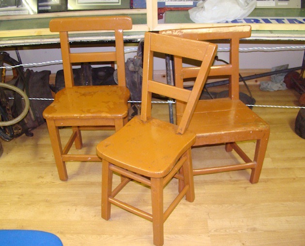 Three Wooden Chairs